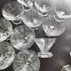 Lot de 34 magnifiques verres en cristal Baccarat