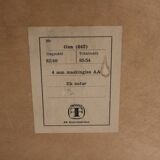 Scandinavian mirror "Gun 642" in oak, 86x54cm, Nybrofabriken, Sweden, 1960