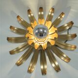 Wall lamp golden flower