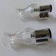 Italian chrome glass tulip wall lights 70s