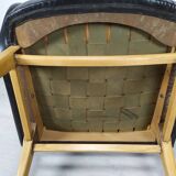 Vintage armchair skaï black