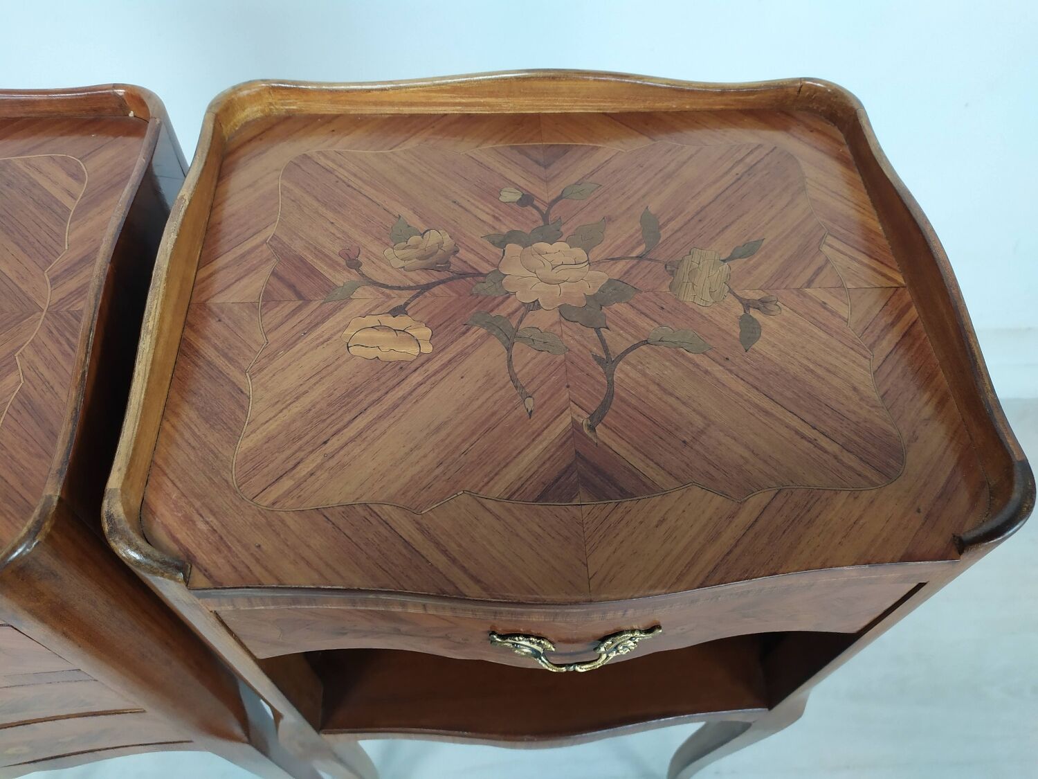 Pair of Louis XV style bedside tables