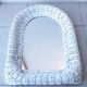 Miroir blanc osier