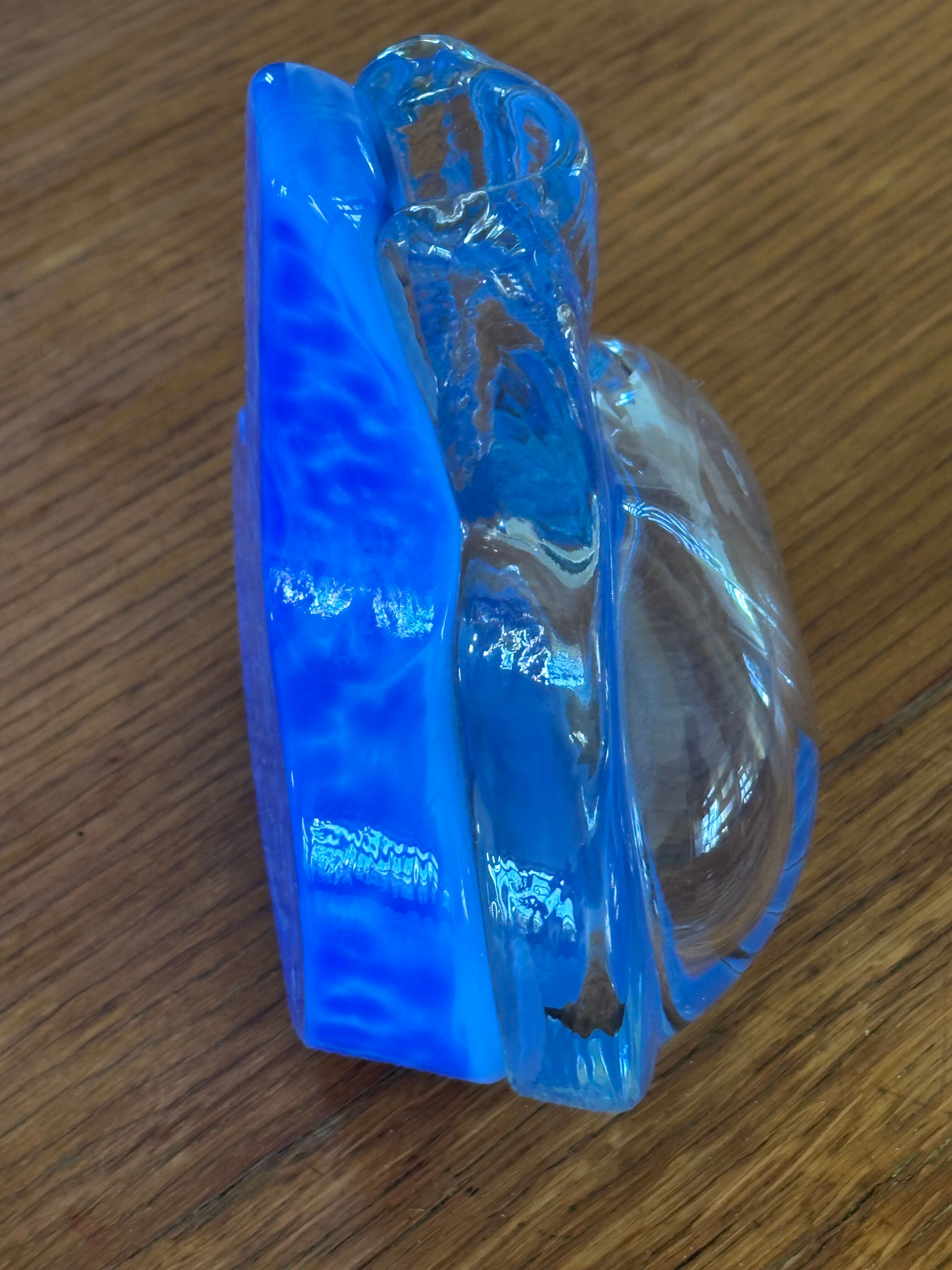 Vintage designer glass vase from the 70s