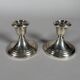 Pair of 925 American silver candlesticks