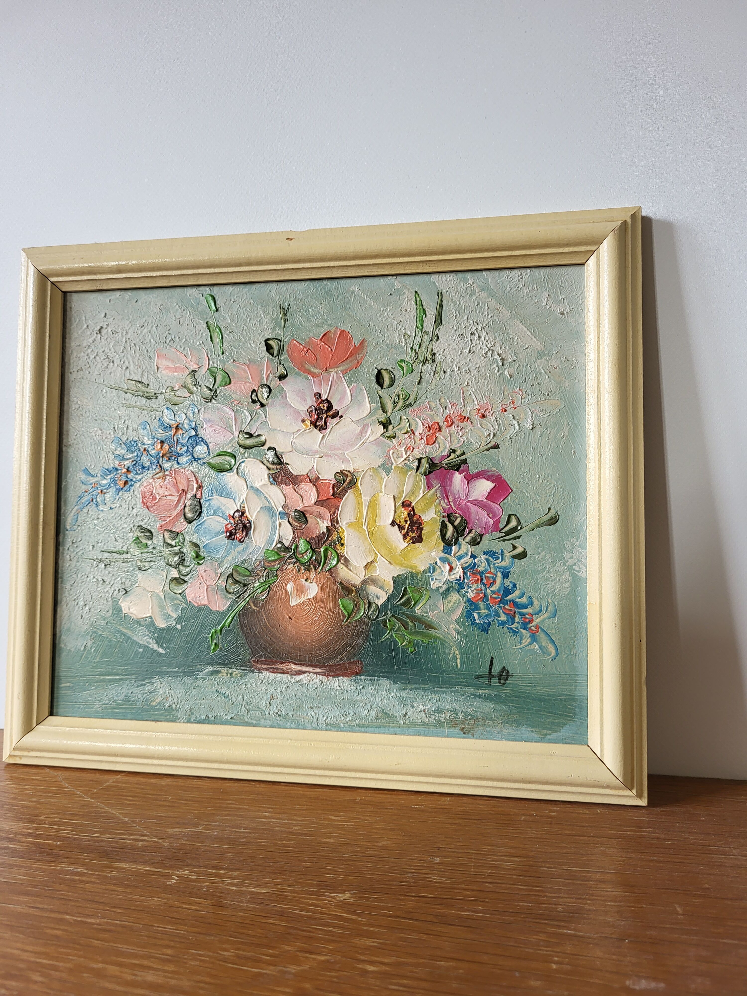 Oil painting on canvas - spring bouquet