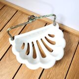 Wall-mounted soap holder ceramic shell