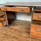 Bureau bauhaus vintage tubulaire annee 1930 en acajou