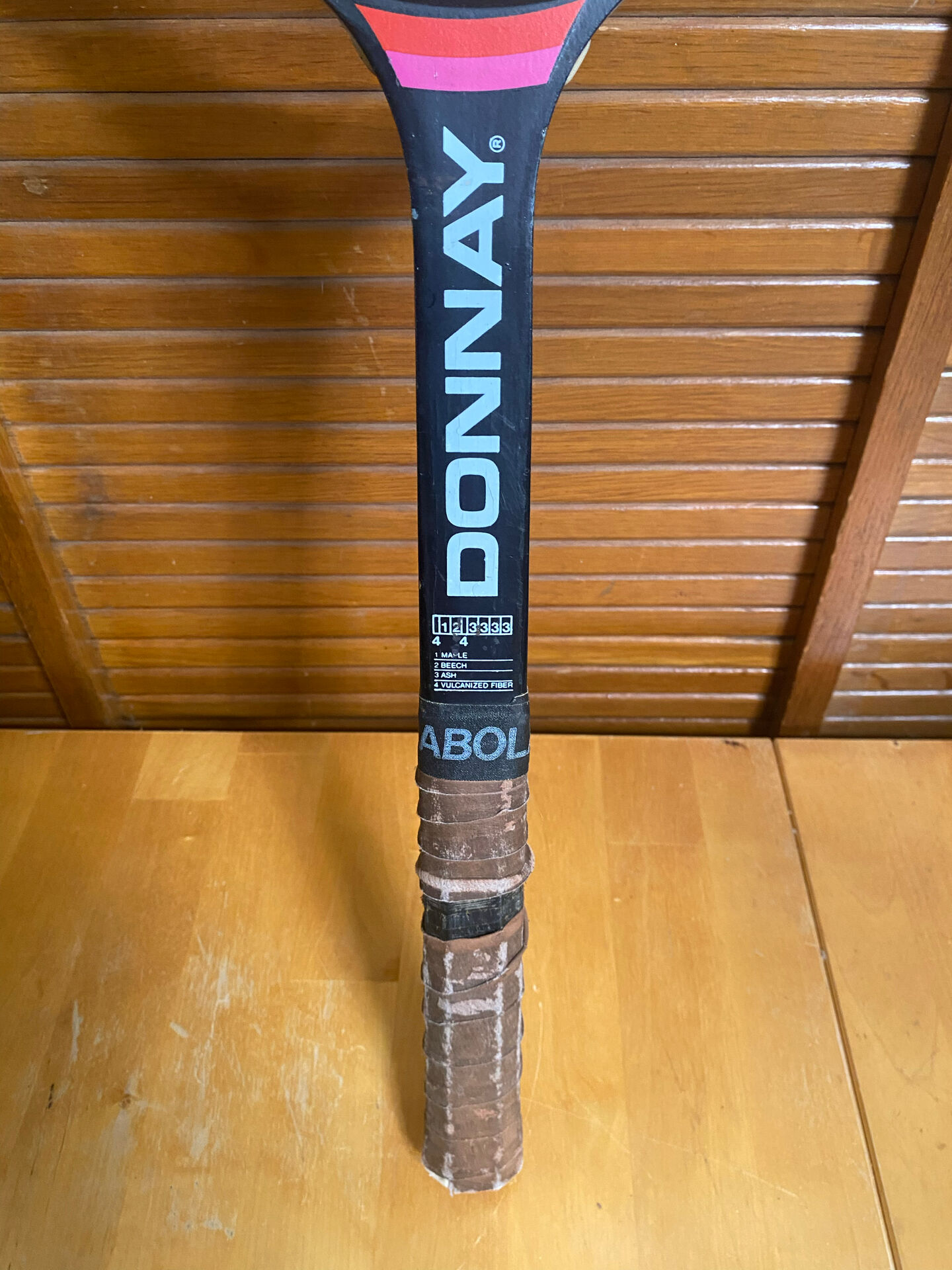Vintage donnay bjorn borg wooden tennis racket + cover