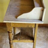 Antique toilet table with white marble top
