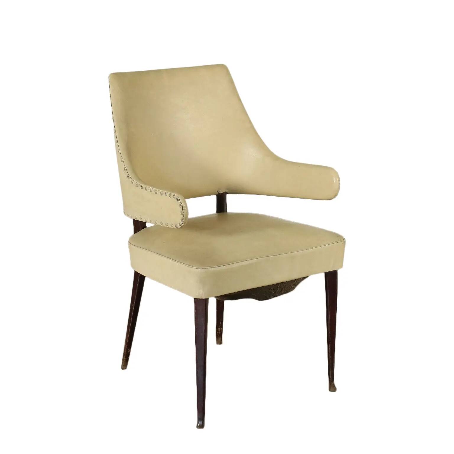 Chaise en bois Italie 1950s