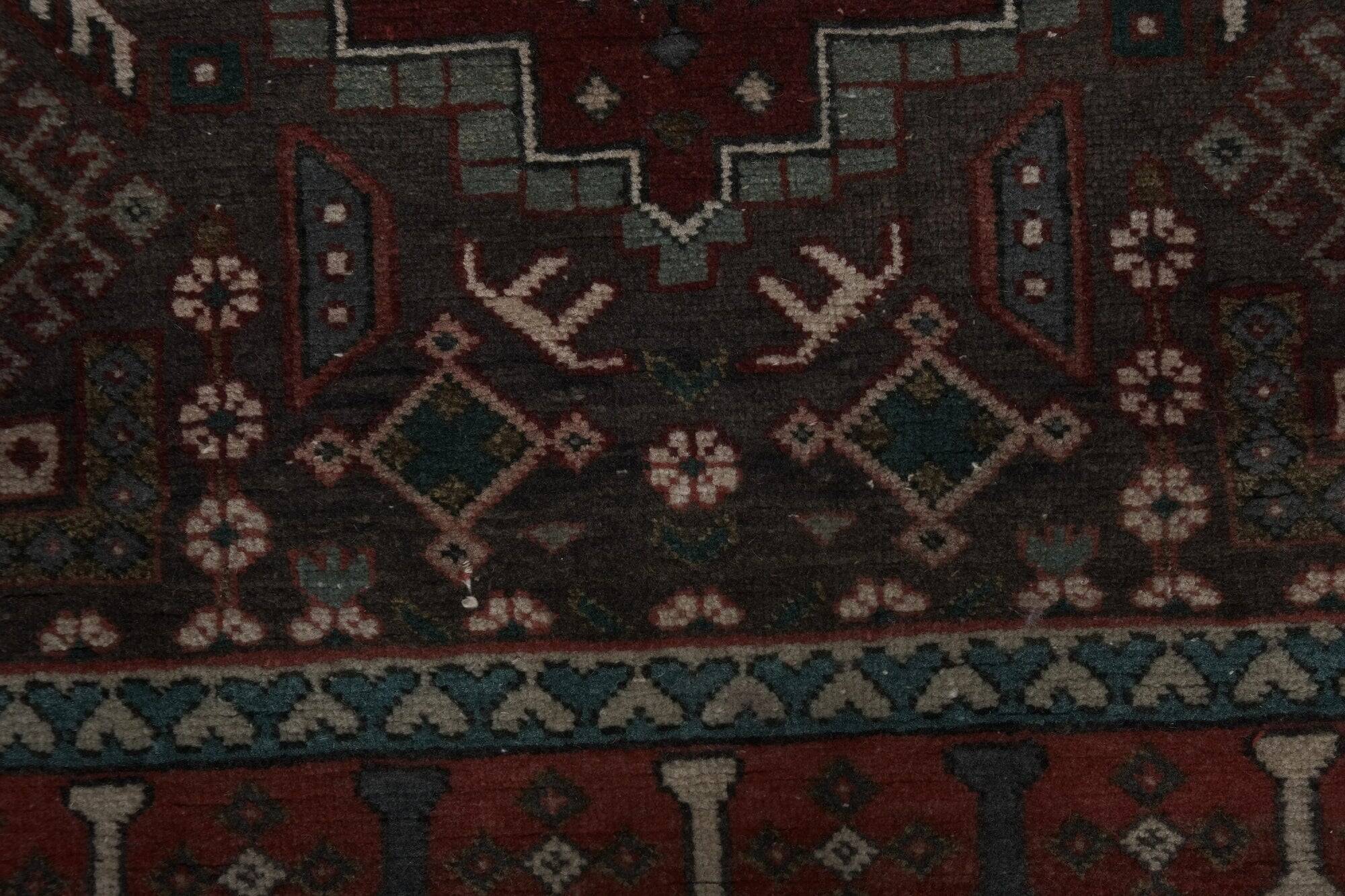Vintage Turkish hallway rug 112x450 cm