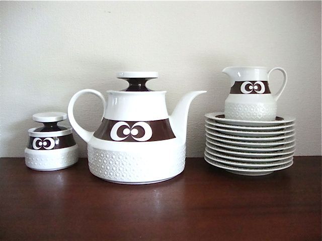 Tea and coffee service for 10 people Scherzer Bavaria 70s