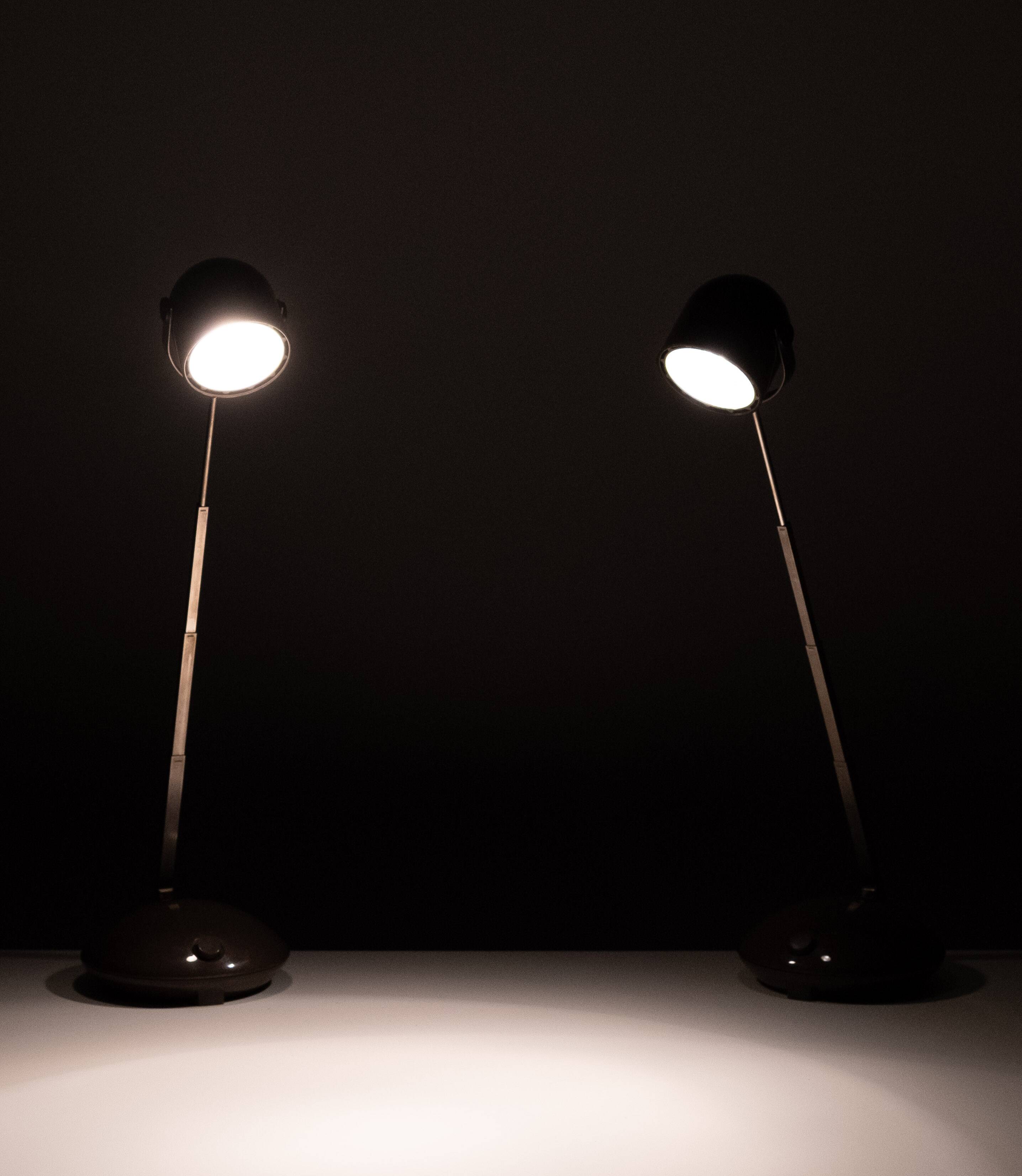 set Telescope German Table Lamps by Eichhof 1970s