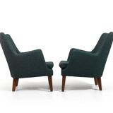 Rare Pair of AV-53 Easychairs by Arne Vodder 1953