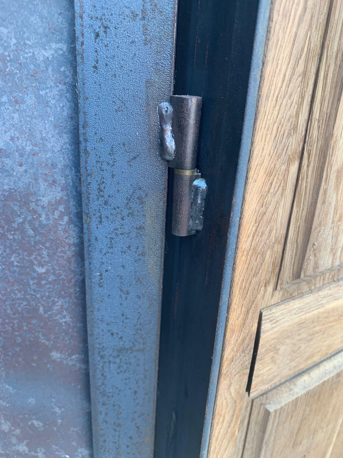 Steel wood sideboard