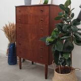 Teak chest of drawers, Danish design, 60s, made in Denmark