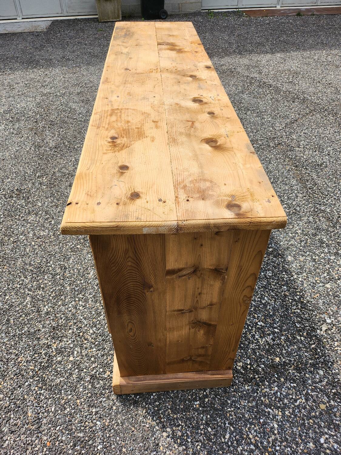 Old trade furniture with 3 drawers and 3 doors