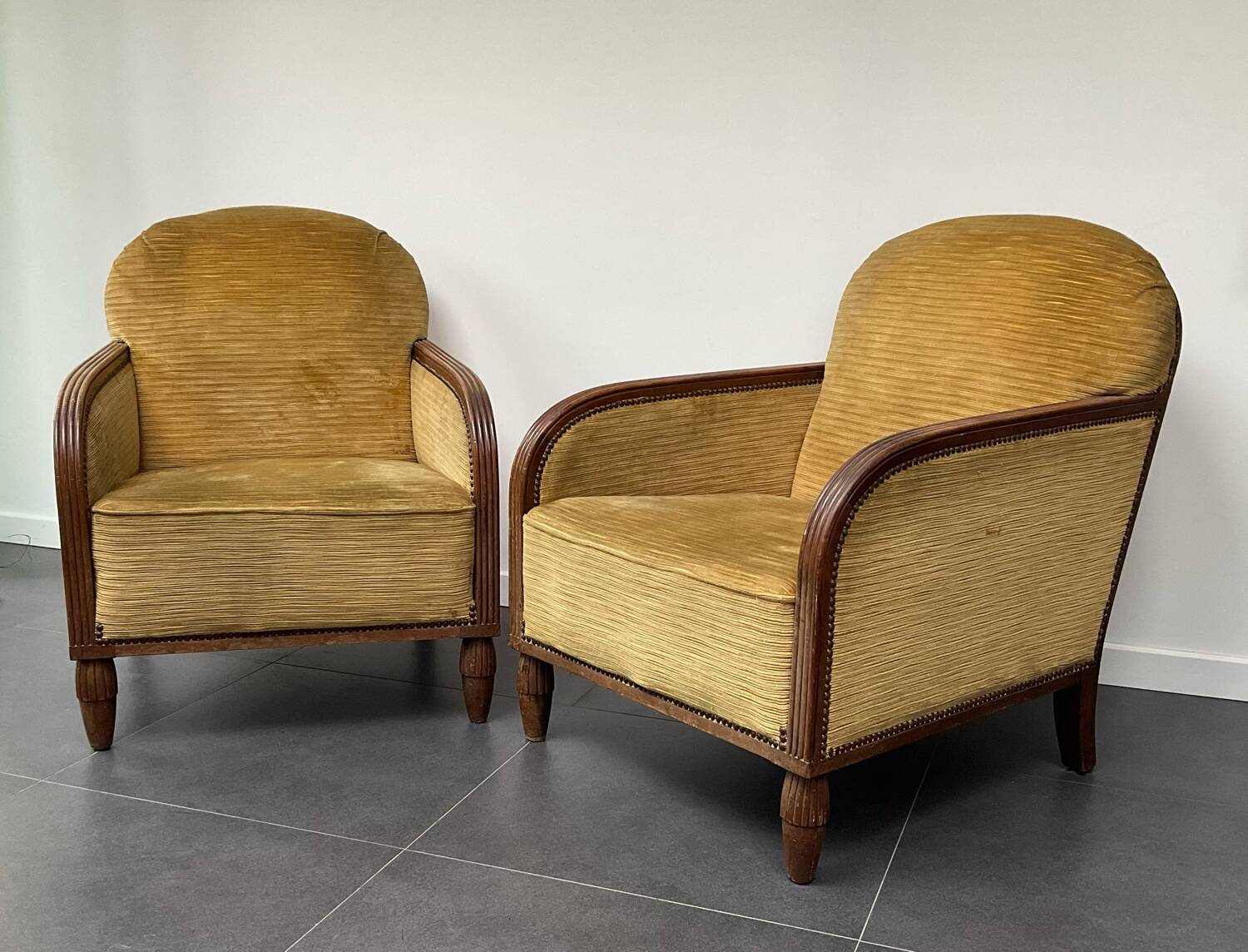 Pair of Art Deco armchairs