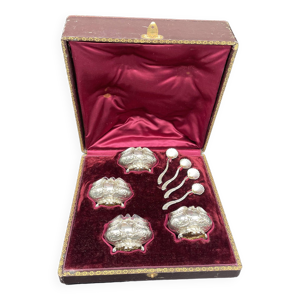 4 salerons, argent, Ravinet