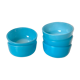 5 ramequins huile lesieur en verre bleu