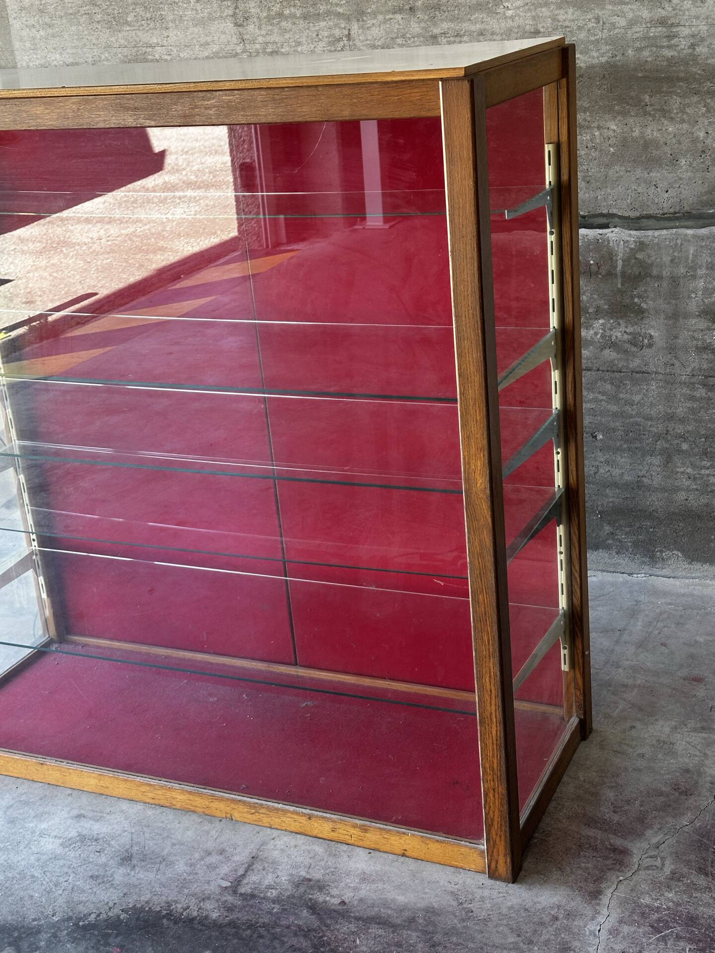 Antique shop display cabinet, 1930s