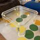Marc Micoud Plexiglas and glass coffee table