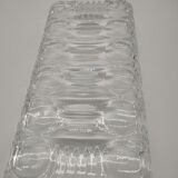 Serving dish in crystal design vintage 60s/70s