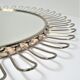 Round mirror flower vintage metal