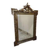 Old gilded stucco mirror