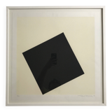 20th Century School, Black square on white background, 1994. Original signed print