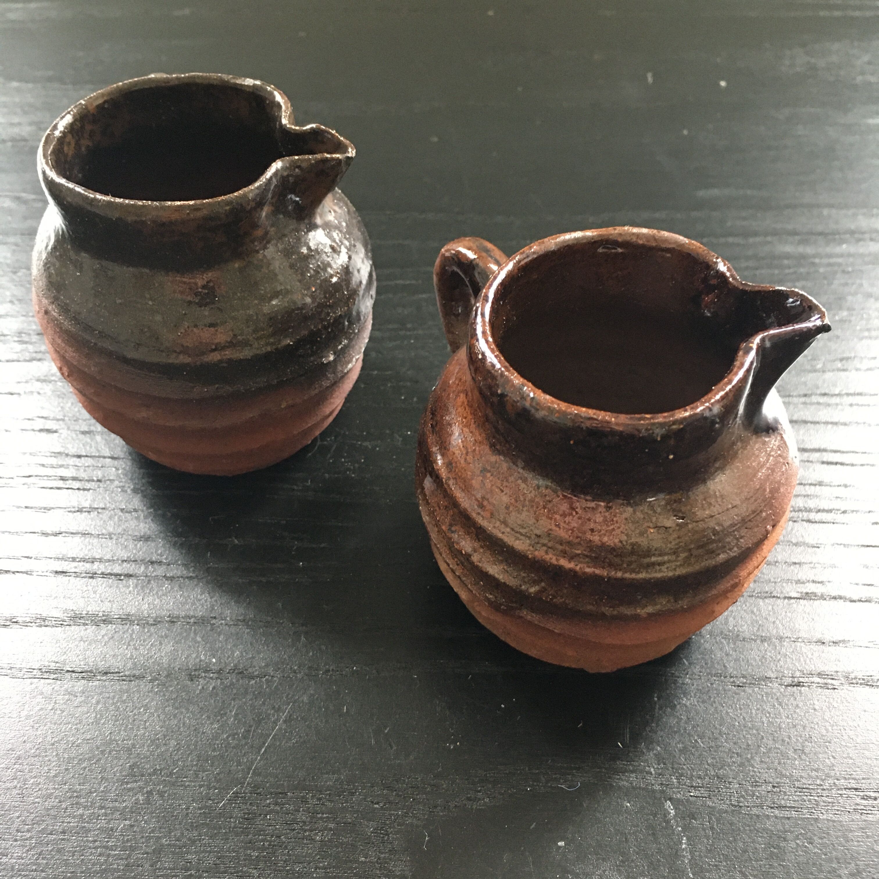 Pair of stoneware jugs