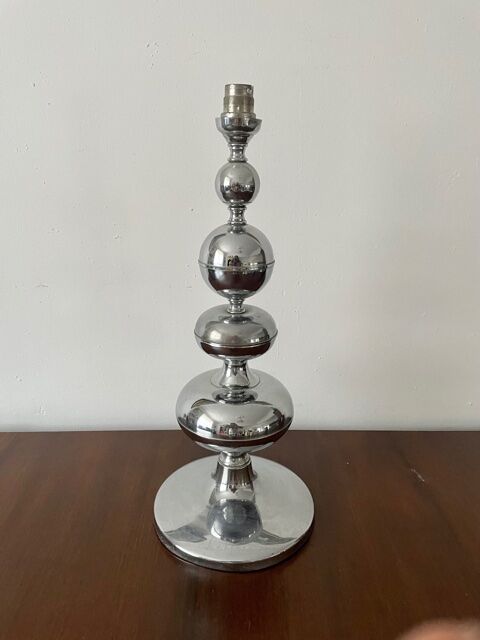 Chrome metal lamp 1960