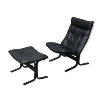 Armchair and Ottoman "Siesta" by Ingmar Relling 1970