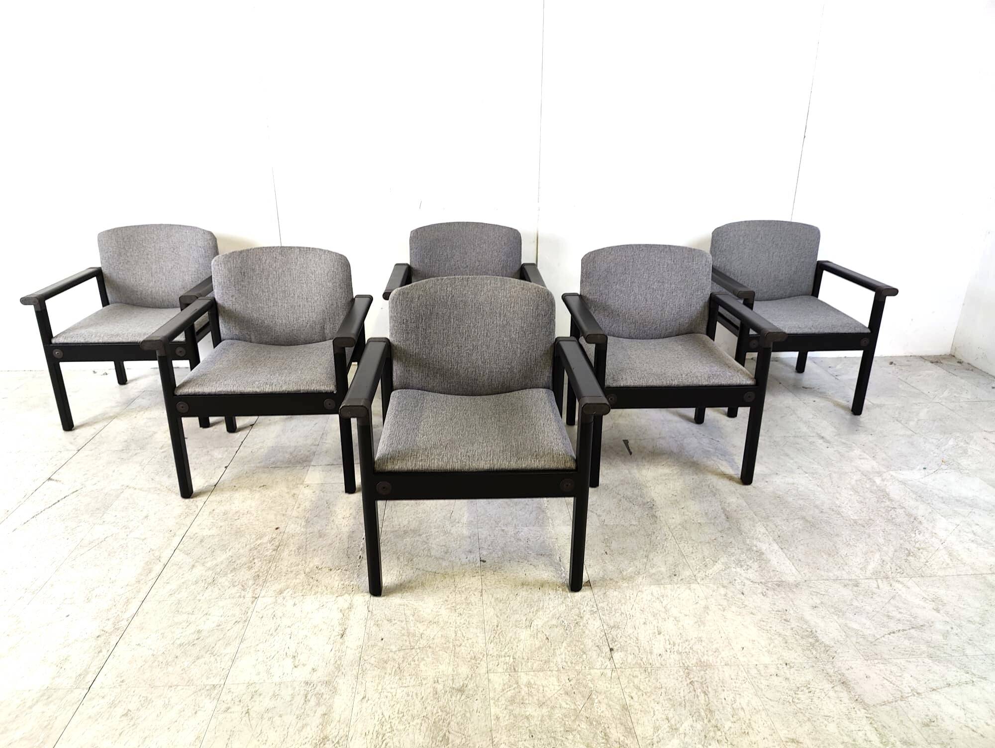 Vintage armchairs by Gerd Lange, 1970s - set of 6