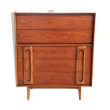 Vintage 5-drawer dresser Lane Burlwood 1960s