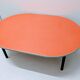Vintage coffee table in formica / industrial style metal steel