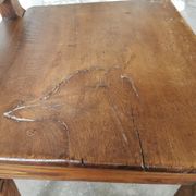 Paire de chaises en chêne brut