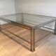 Modernist Chrome Coffee Table with Triple Legs, French Work circa 1970