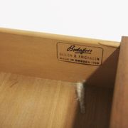 Scandinavian walnut bookcase by Bertil Fridhagen for Bodafors, Sweden, 1960