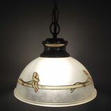 Art nouveau opaline pendant lamp