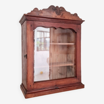 Small old wooden display cabinet