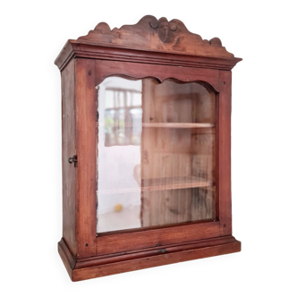 Small old wooden display cabinet