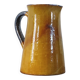 Vintage glazed terracotta pitcher