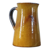 Vintage glazed terracotta pitcher