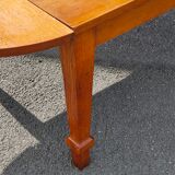 Refectory table with flaps in solid oak