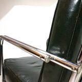 Fauteuil Art Déco en tube d'acier dans le goût de Gilbert Rhode Troy Sunshade, 1930