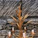 Nice chandelier 60s ears of wheat in 5 branches gilded metal