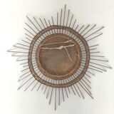 Rattan sun mirror 44cm