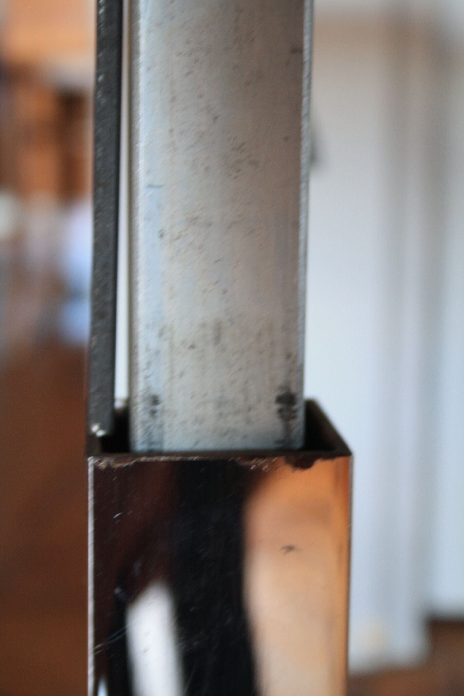 Coffee table in wood and metal foot Ilse